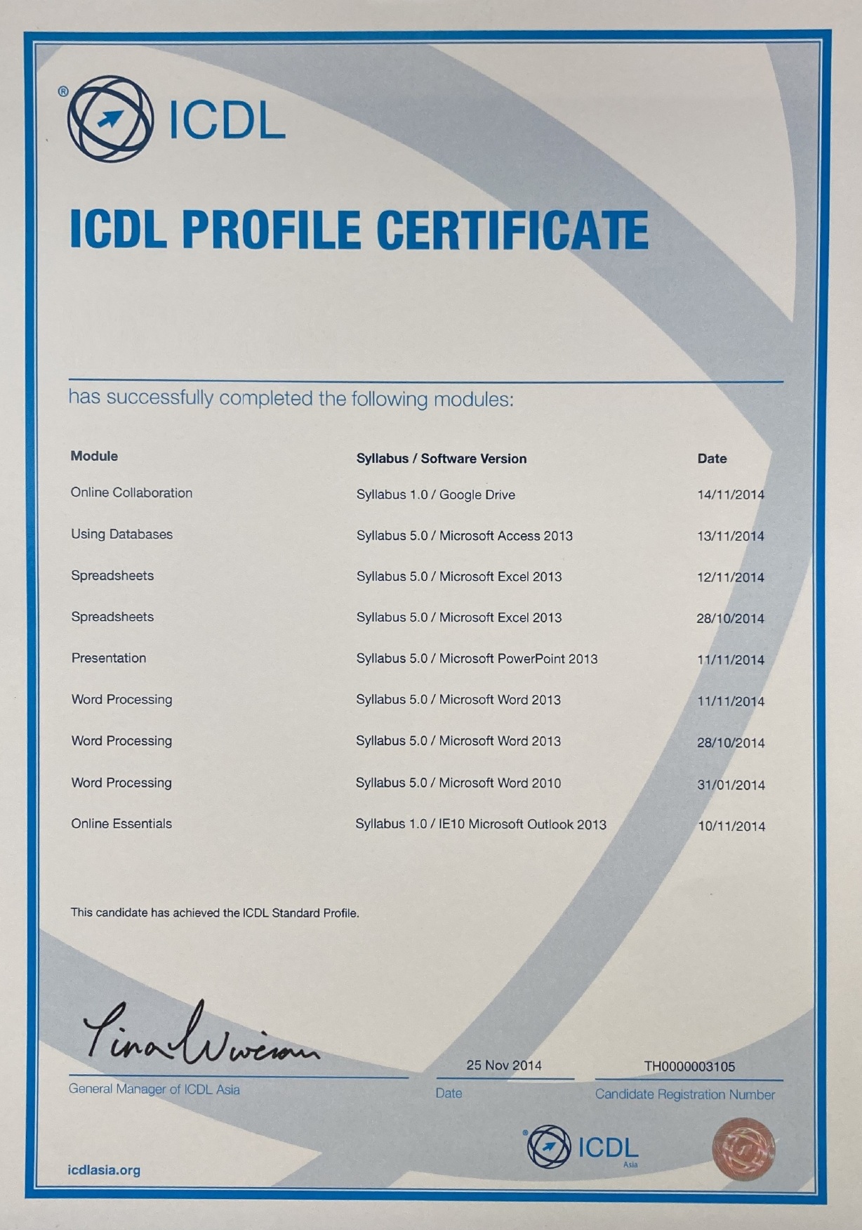 Digital Literacy Certification